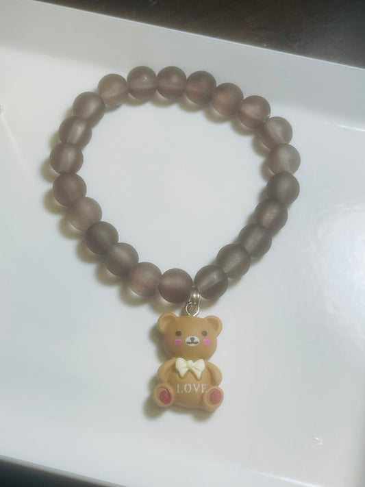 Brown Teddy Bear Bracelet